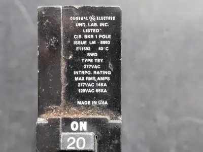 Used GENERAL ELECTRIC TEY120 Switchgears British Columbia CA | Lenmark #241531
