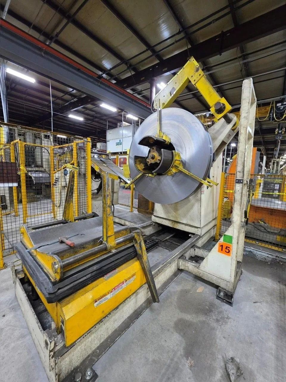 Coe 24" wide x 15,000 # Servo Feedline, Coe Reel, Coe Straightener, Coe Servo Feed
