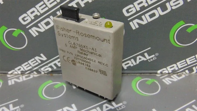 Fisher Rosemount CL6755X1-A1 5 Amp Mechanical Relay 12P0150X012 Rev. C Used