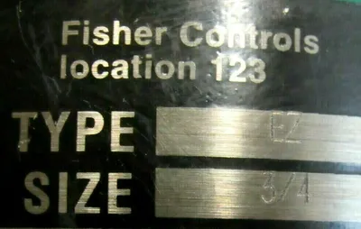 NEW FISHER 667 CONTROL VALVE SIZE 30 DVC5010 3/4" 304