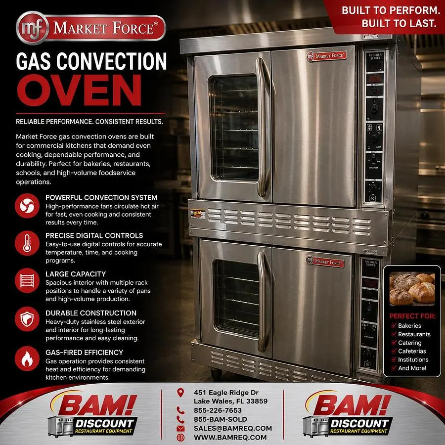 Used MARKET FORCE 013490 Ovens Florida US | BAM Discount Restaurant Equipment #1393605