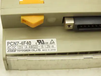 Toyogiken PCN7-4F40 Interface Terminal Block 40-Pin 24V 0.5A DIN Rail Lot of 9