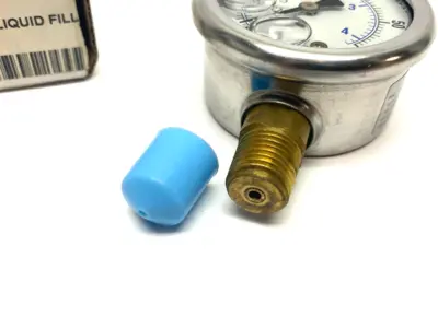 USED PIC GAUGES LIQUID FILLED PRESSURE GAUGE 2" 0-60PSI 1/4" BOTTOM PORT