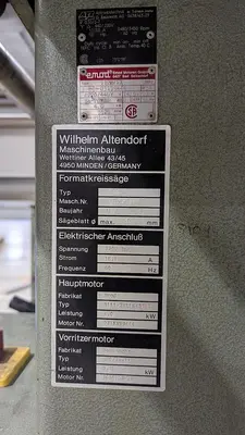 Used 1993 ALTENDORF F90 Woodworking Table Saws New York US | Martin's Woodworking Machinery #1407694