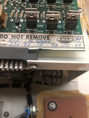 USED PTI CONTROLS 230/93-15-93