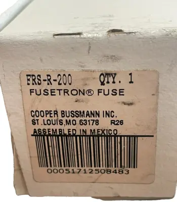 NEW COOPER BUSSMAN FRS-R-200 FUSES FRSR200 LOT OF 27