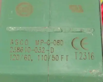 ASCO 8320G186 Solenoid Valve Loc6C22/1