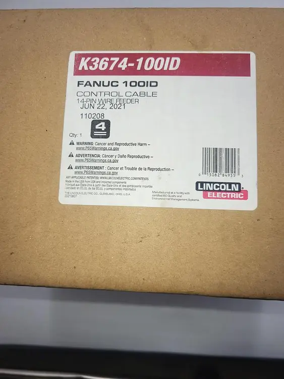 New | in-Stock LINCOLN ELECTRIC LINCOLN ELECTRIC K3674-100ID FANUC 100ID CONTROL CABLE 14 PIN WIRE FEEDER Cable & Wire | ND Industrial Surplus #1217133