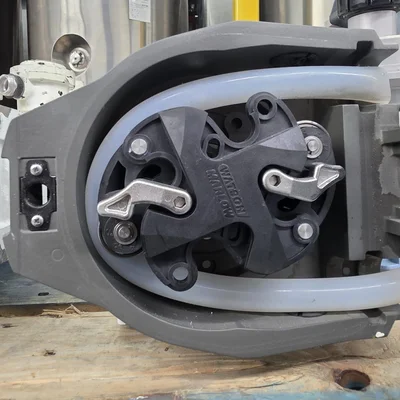 Watson Marlow Peristaltic pump Loadsure 620RE MKII Pumphead 2 Roller With Marathon Black Max 1/2 hp 3ph motor # 38150