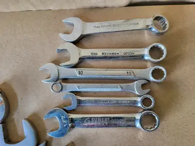 1/4" - 1-1/16" and 8mm - 13mm Combination Wrench Set (20pcs)