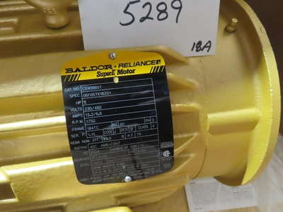 new surplus 5 hp Baldor Electric Motor