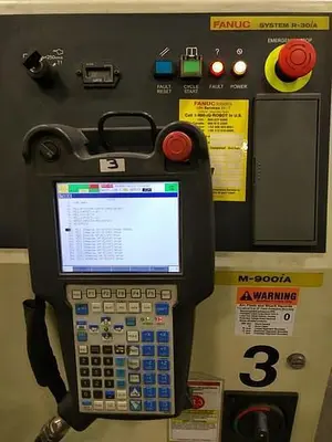 Used 2012 FANUC M900IA/600 6 AXIS CNC ROBOT WITH R30IA & 15' 7TH AXIS TRACK Robots | Harbor Machinery Inc. #1283294