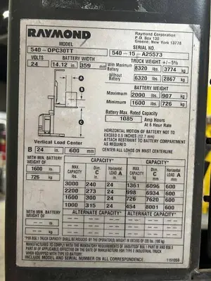 Used 2015 RAYMOND 540OPC30TT Misc Forklifts Illinois US | Somerset Equipment Sales #1543045