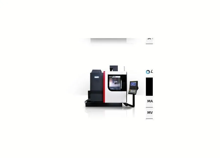 New | Build-to-Order SMEC MVQ5000 Vertical Machining Centers Kansas US | Kansas-Oklahoma Machine Tools #1323079