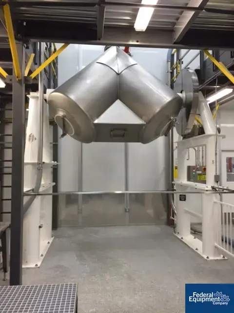 Used Patterson-Kelley 75 Cu Ft P-K Twin Shell Blender, 304 S/S, 60# Density Agitators, Blenders, Mixers Ohio US | Federal Equipment Company #125987