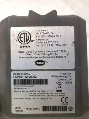 Hach SC100 LXV401.52.00002 General Purpose Analyzer 100-230V