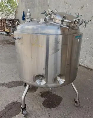 Tank, 264 Gallon (1,000 Liter), Mueller, Jacketed, Stainless, 35 PSI / Full Vacuum, #5991457