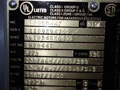 USED BALDOR EM7044T