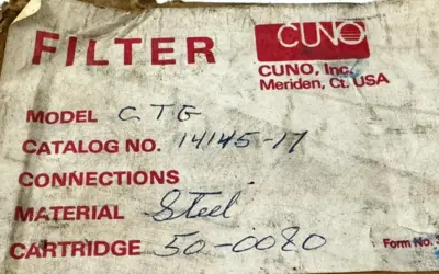 NEW SEALED CUNO 14145-17 CARTRIDGE STEEL CTG 50-0080