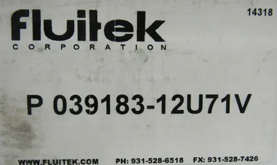 NEW FLUITEK P-039183-12U71V HYDRAULIC FILTER P03918312U71V