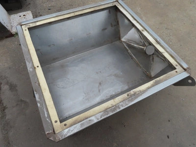 Stainless steel Bin, 36" x 36" x 15"