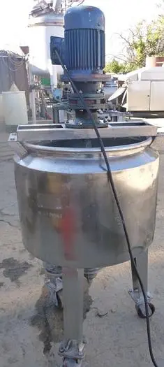 Tank, 25 Gallon, 316 Stainless Steel, 20" x 16", 1 HP, Jacketed, Agitated, OT/CB #S743429