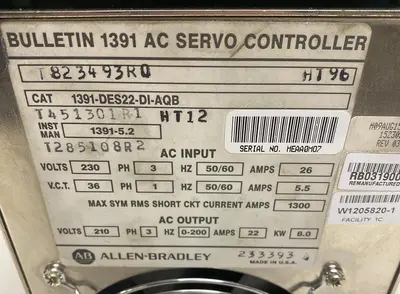 USED ALLEN-BRADLEY 1391-DES22-DI-AQB