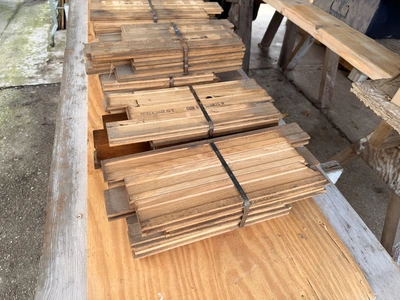 Used OAK PLANK HARDWOOD FLOORING (14) BUNDLES Flooring Equipment Michigan US | Miedema Asset Management Group #1419788