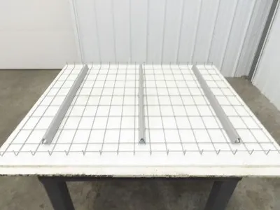 New Pallet Rack Wire Deck 36x46" Waterfall 3 Step Channel Racking 2500lb Mesh