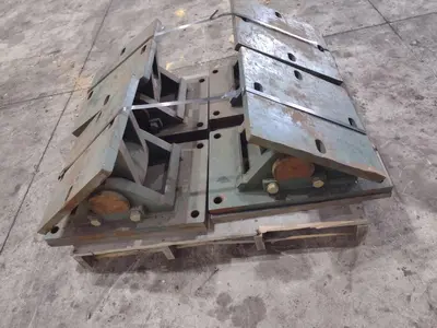 (4) HILLMAN ADJUSTABLE ROCKER PLATES FOR MOVING SKATES: STOCK #22991