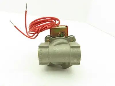 Lancer 2LB2L460 2-Way Skinner Solenoid Valve .5"NPT N.C. 0-100psi 120v Stainless