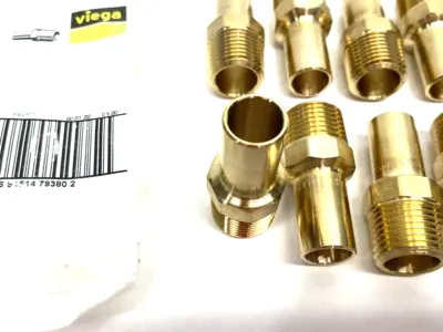 New | in-Stock Viega ProPress Male Pipe Adapter, FTG x MPT - Model 2911.1ZL LOT OF 13 Plumbing Equipment Michigan US | Maverick Industrial Sales #1473974
