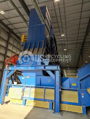 USED 2022 AMERICAN PULVERIZER PRE-SHREDDER/CONVEYOR SYSTEM