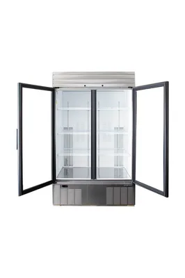 181-0006 Habco SE46HCSXG Stainless Steel Glass Door Self-Contained Cooler
