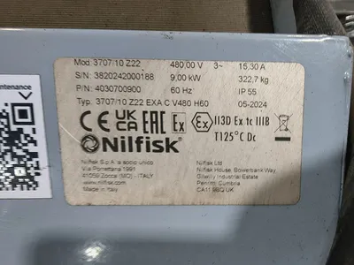 Used NILFISK 3707/10 Z22 Vacuum Cleaners South Carolina US | ESS Industrial Equipment Sales #1445082