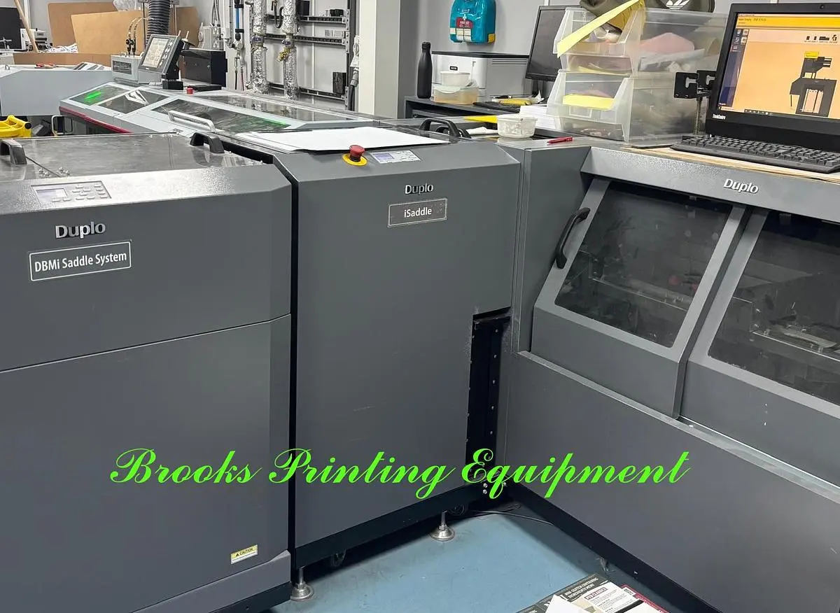 Duplo DBMi Saddle System with DSF-CFL Sheet Feeder & Cover Feeder, 2015