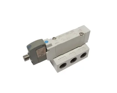 SY5140-5WOU-02T | SMC  Base Mount Solenoid Valve 5-Port 2-Position 1/4" NPT 24VDC - New