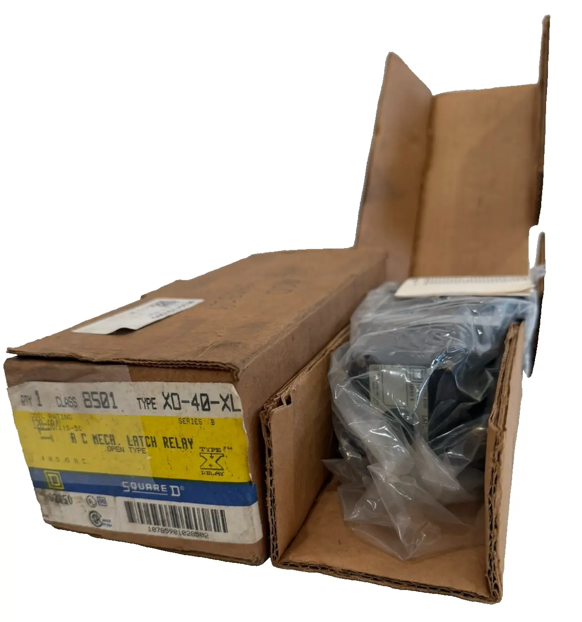 NEW SQUARE D 8501-XO-40-XL MECHANICAL LATCH RELAY 8501XO40XL