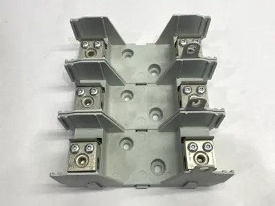 USED COOPER BUSSMANN FUSE BLOCK 3-POLE 600V 100A