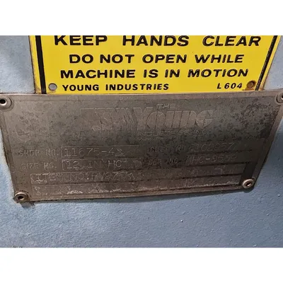 USED YOUNG INDUSTRIES, INC. 12 INCH