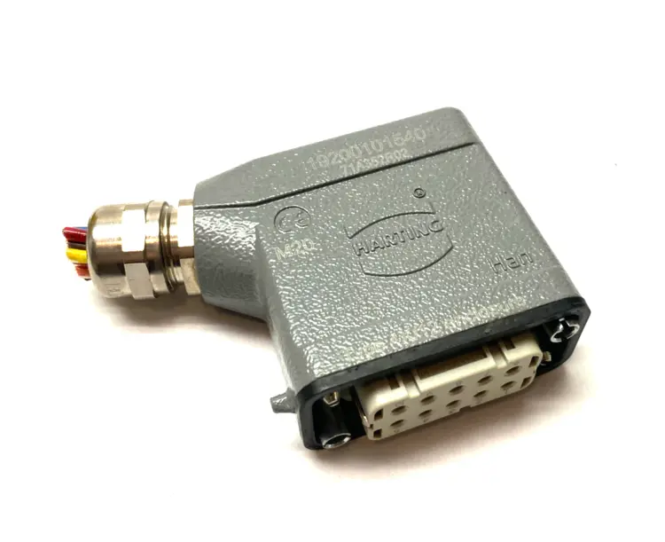 Used HARTING HAN A HOOD LC 2 PEGS M20 W/ INSERT HAN 10A-BU-S Inserts (Misc) | Maverick Industrial Sales #1105321