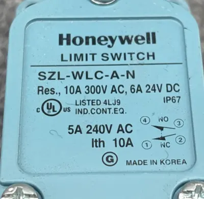 Used Honeywell SZL-WLC-A-N Relays & Switches California US | Davliegogo LLC #1707875