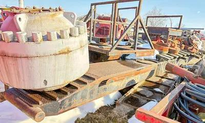 Used AFTERMARKET 47' FT SUB BASE PLATFORM WITH 36" IN RAMPS Misc Construction Attachements Pennsylvania US | East West Machinery & Drilling #1417953