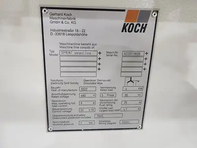 USED 2022 KOCH SPRINT SELECT.LINE