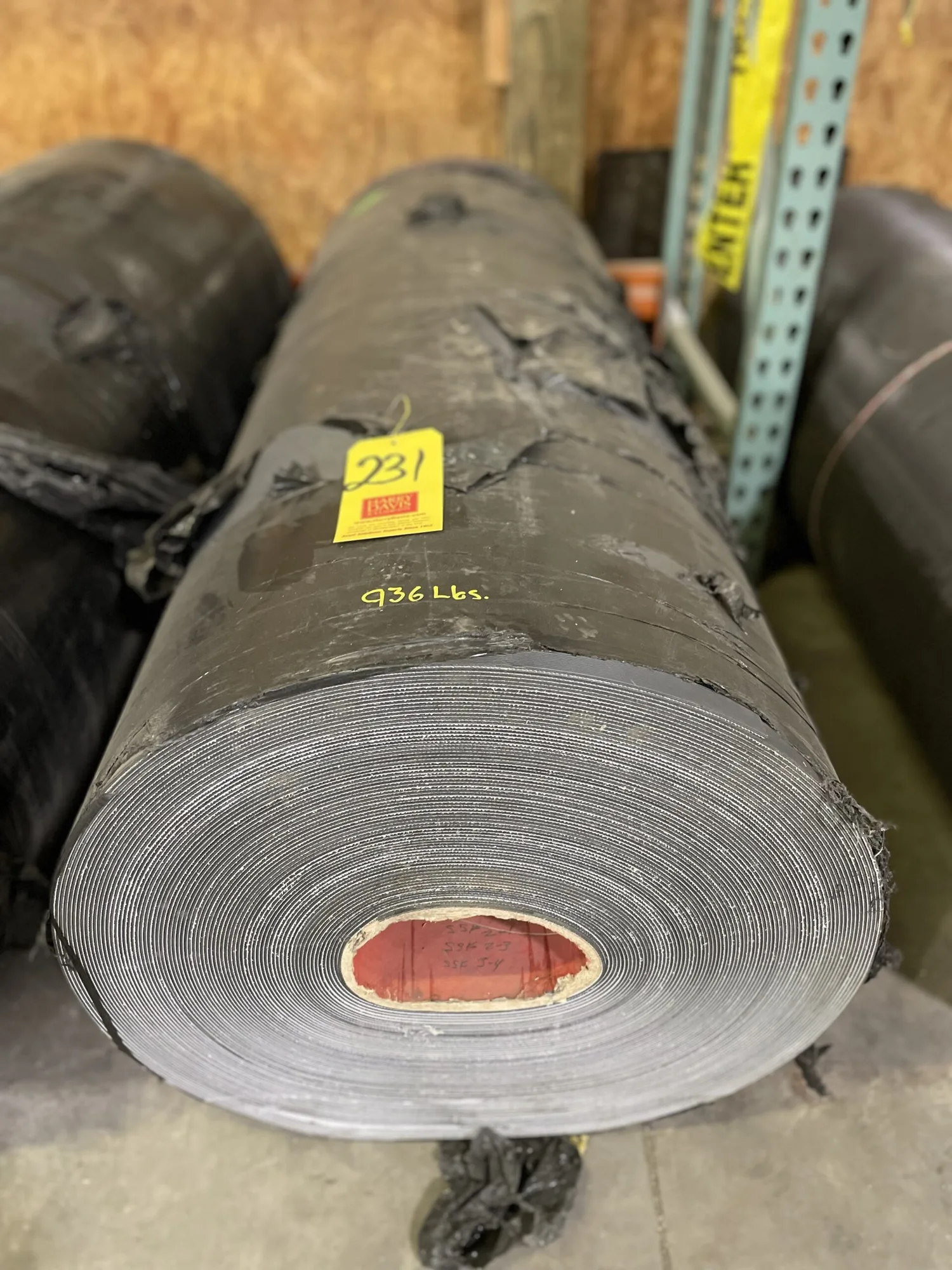 59.5” Ribbed Rubber Conveyor Belt 3mm x 270’