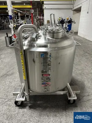 USED DCI Used 600 liter DCI Jacketed Receiver Vessel, Hastelloy C22, 45/150#