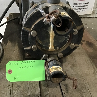 Precision H3761-161 Industrial Rotary Vane Vacuum Pump with Baldor Industrial Motor
