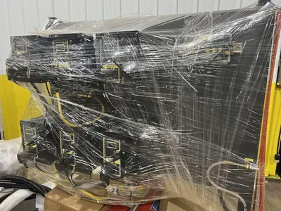 FRONIUS TRANSPULS AUTOMATED WELDING SYSTEM WITH AMET XM CONTROLS, NEW ON SKID: STOCK #23303