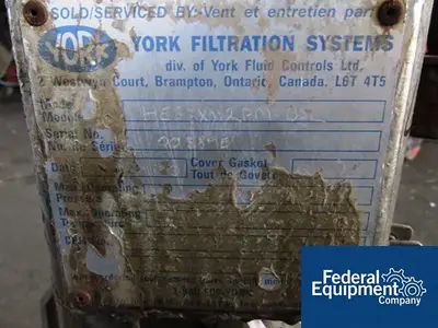USED York-Shipley 8" YORK BASKET FILTER, S/S, 150#