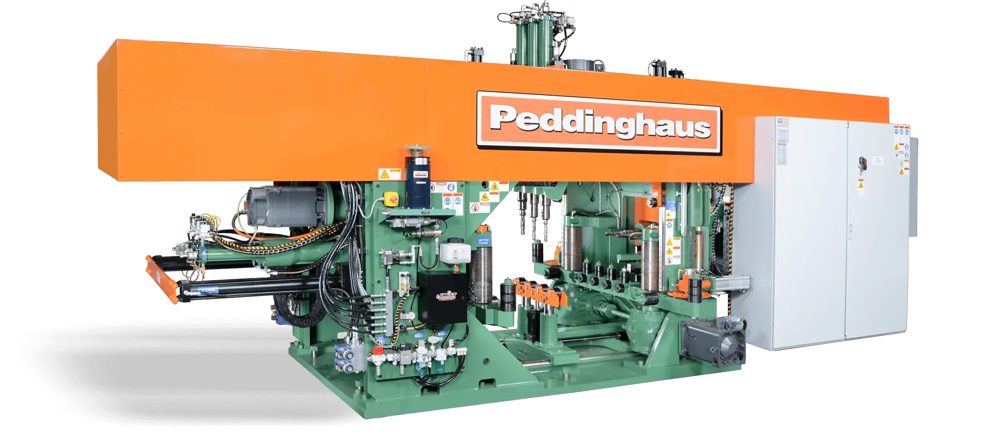 "IN STOCK" 2010 PEDDINGHAUS BDL-1250/9B 9 DRILL WITH AUTO CUTOFF SAW READY TO SHIP CALL NOW !! VIDEO AVAILABLE